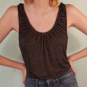 Metallic Knit Express Tank Top